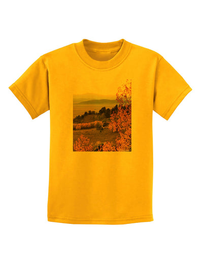 Nature Photography - Gentle Sunrise Childrens T-Shirt-Childrens T-Shirt-TooLoud-Gold-X-Small-Davson Sales