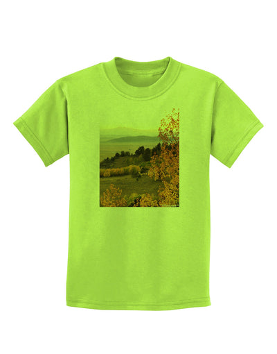 Nature Photography - Gentle Sunrise Childrens T-Shirt-Childrens T-Shirt-TooLoud-Lime-Green-X-Small-Davson Sales