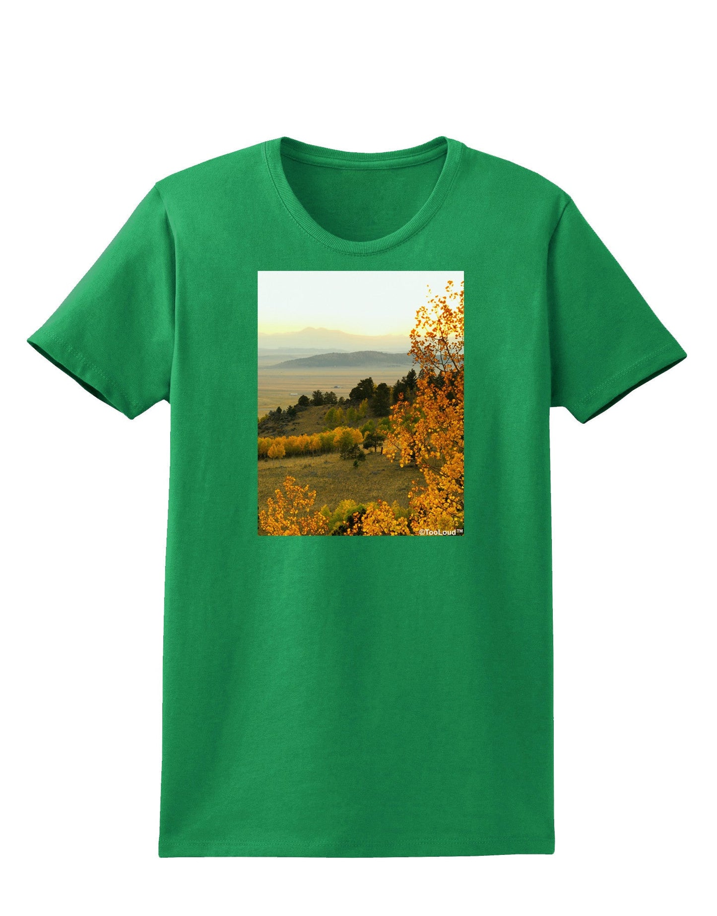 Nature Photography - Gentle Sunrise Womens Dark T-Shirt-TooLoud-Kelly-Green-X-Small-Davson Sales