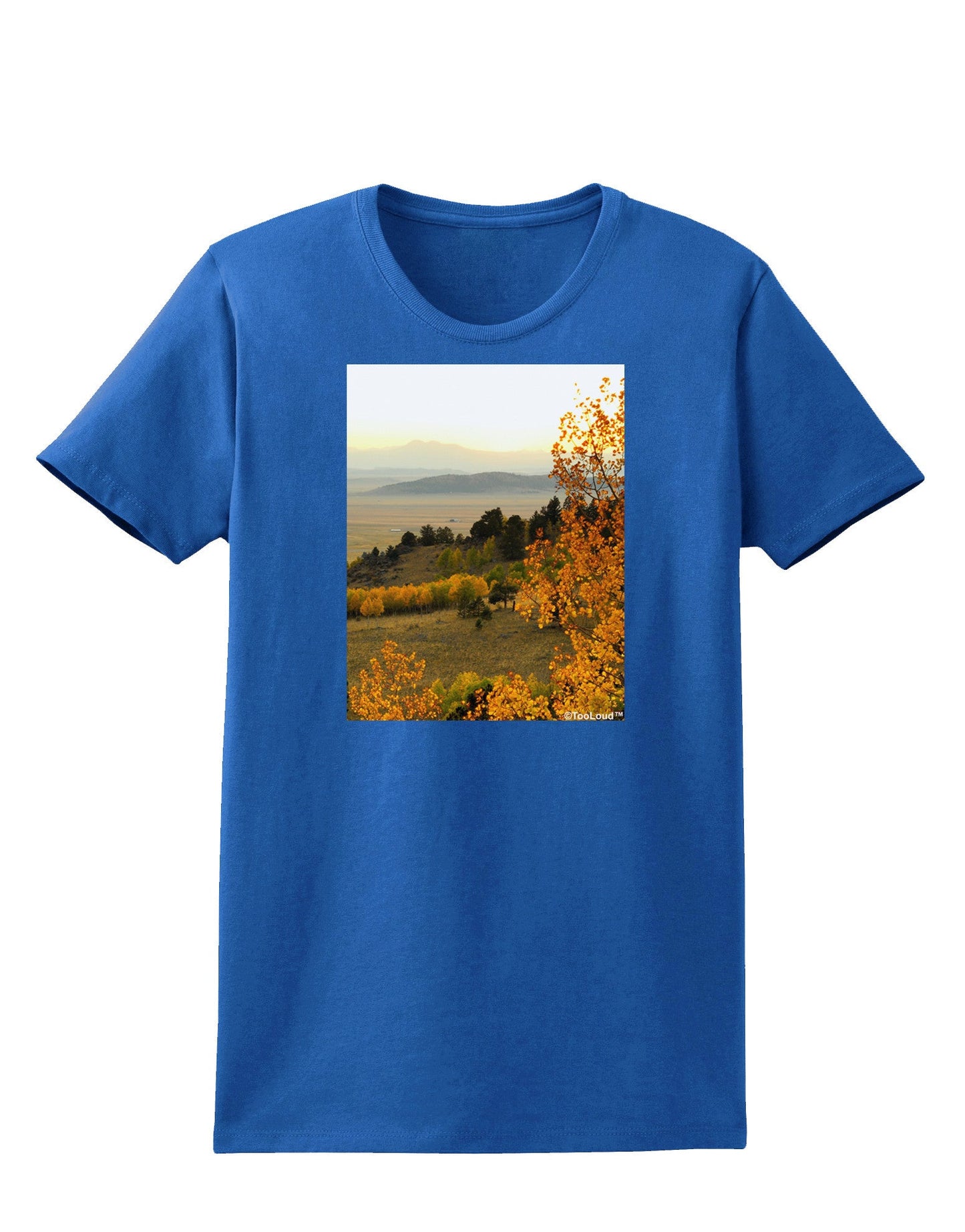 Nature Photography - Gentle Sunrise Womens Dark T-Shirt-TooLoud-Royal-Blue-X-Small-Davson Sales