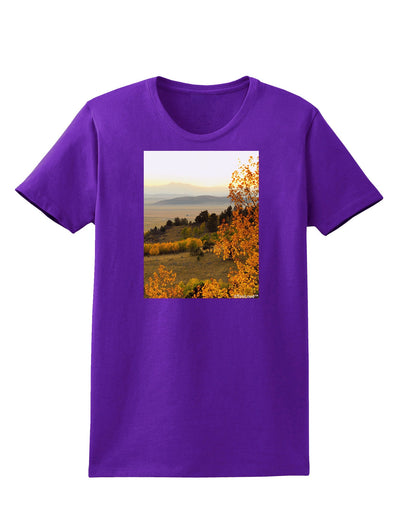 Nature Photography - Gentle Sunrise Womens Dark T-Shirt-TooLoud-Purple-X-Small-Davson Sales