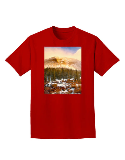 Nature Photography - Mountain Glow Adult Dark T-Shirt-Mens T-Shirt-TooLoud-Red-Small-Davson Sales