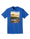 Nature Photography - Mountain Glow Adult Dark T-Shirt-Mens T-Shirt-TooLoud-Royal-Blue-Small-Davson Sales