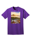 Nature Photography - Mountain Glow Adult Dark T-Shirt-Mens T-Shirt-TooLoud-Purple-Small-Davson Sales