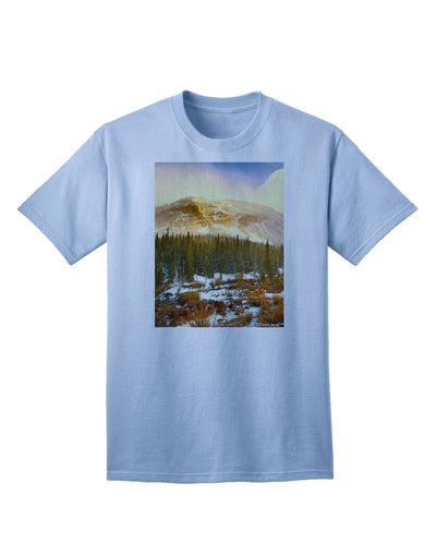 Nature Photography - Mountain Glow Adult T-Shirt-Mens T-Shirt-TooLoud-Light-Blue-Small-Davson Sales