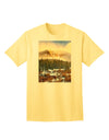 Nature Photography - Mountain Glow Adult T-Shirt-Mens T-Shirt-TooLoud-Yellow-Small-Davson Sales