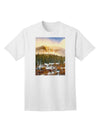 Nature Photography - Mountain Glow Adult T-Shirt-Mens T-Shirt-TooLoud-White-Small-Davson Sales