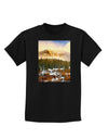 Nature Photography - Mountain Glow Childrens Dark T-Shirt-Childrens T-Shirt-TooLoud-Black-X-Small-Davson Sales