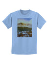 Nature Photography - Mountain Glow Childrens T-Shirt-Childrens T-Shirt-TooLoud-Light-Blue-X-Small-Davson Sales