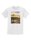 Nature Photography - Mountain Glow Childrens T-Shirt-Childrens T-Shirt-TooLoud-White-X-Small-Davson Sales