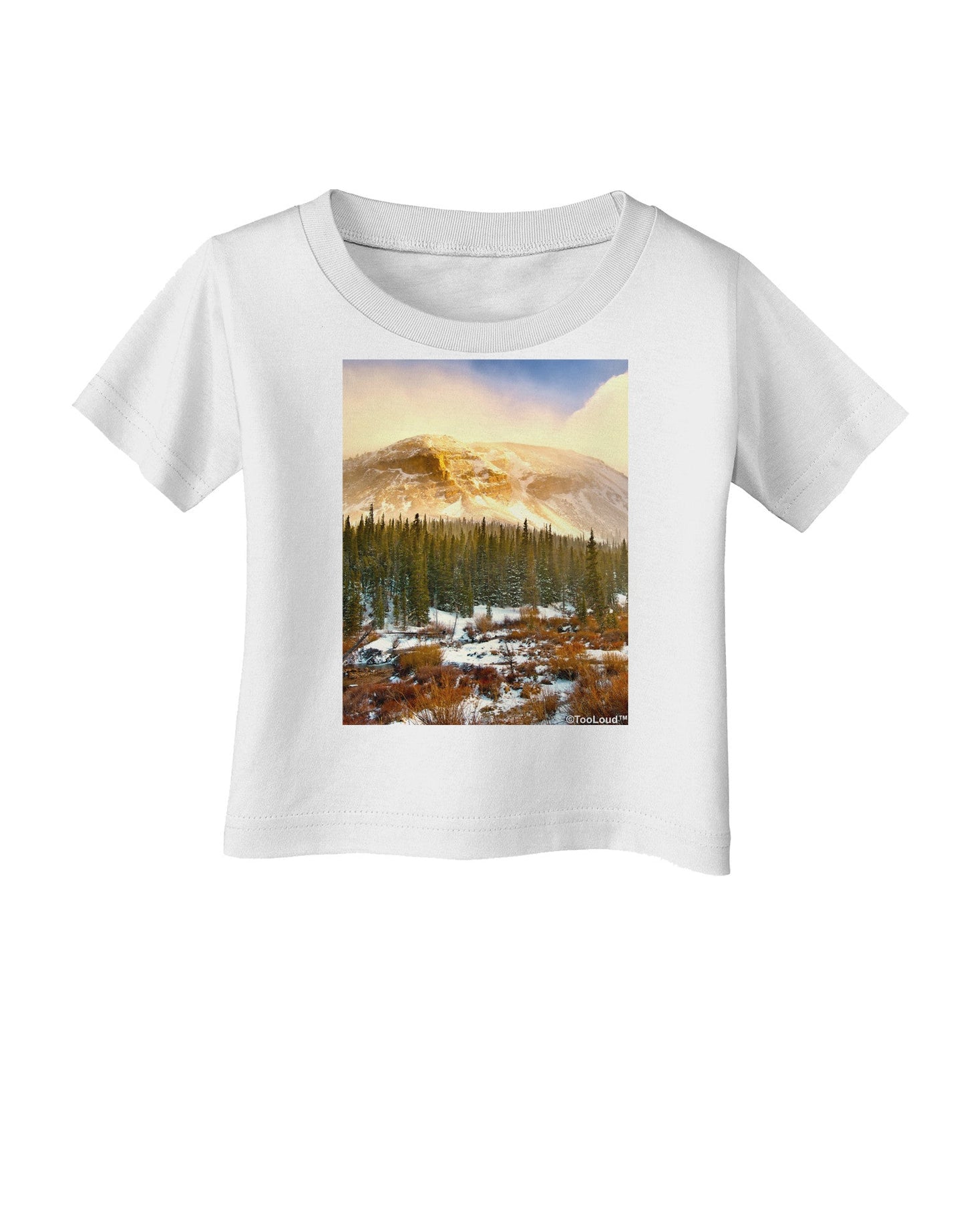 Nature Photography - Mountain Glow Infant T-Shirt-Infant T-Shirt-TooLoud-White-06-Months-Davson Sales