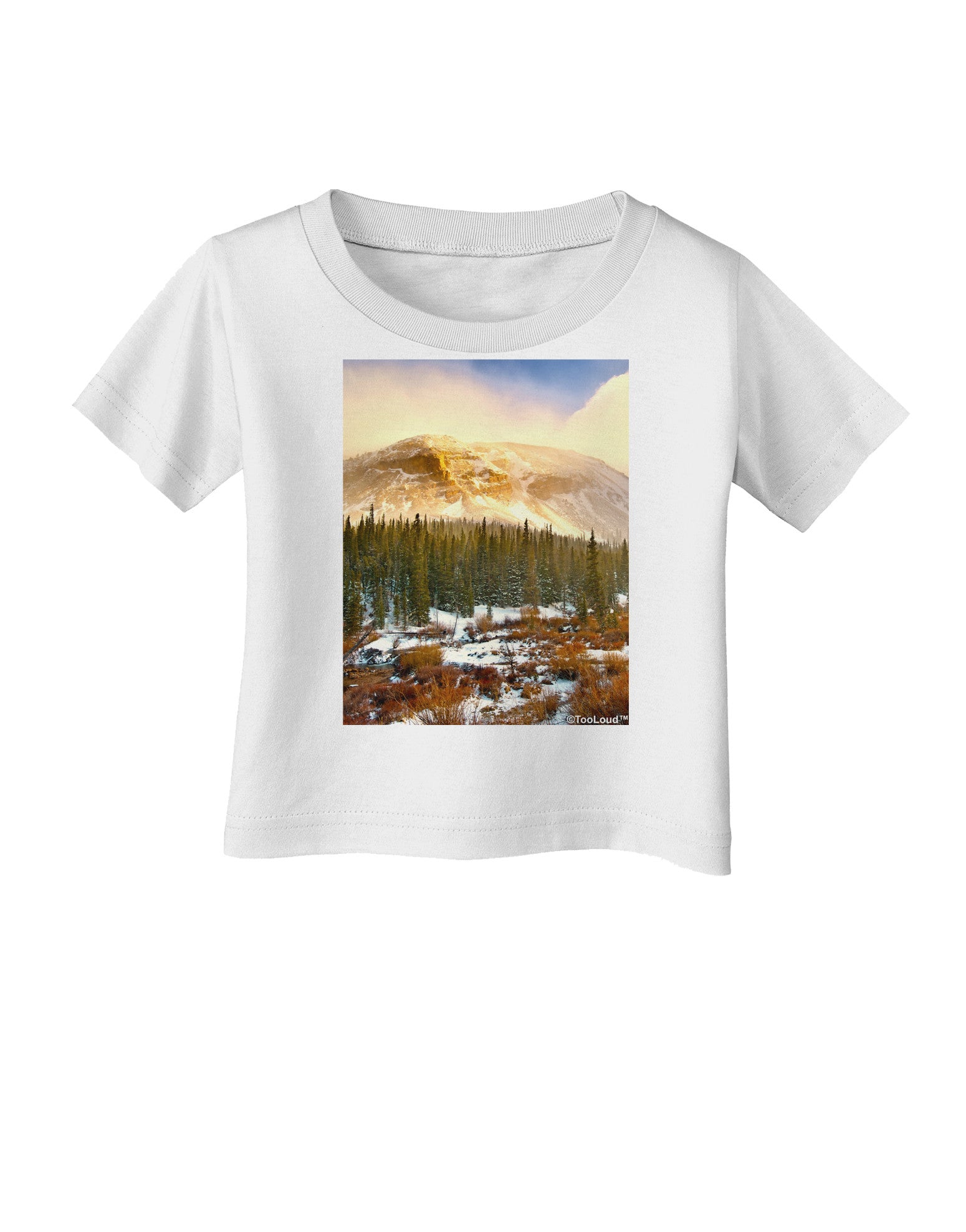Nature Photography - Mountain Glow Infant T-Shirt-Infant T-Shirt-TooLoud-White-06-Months-Davson Sales
