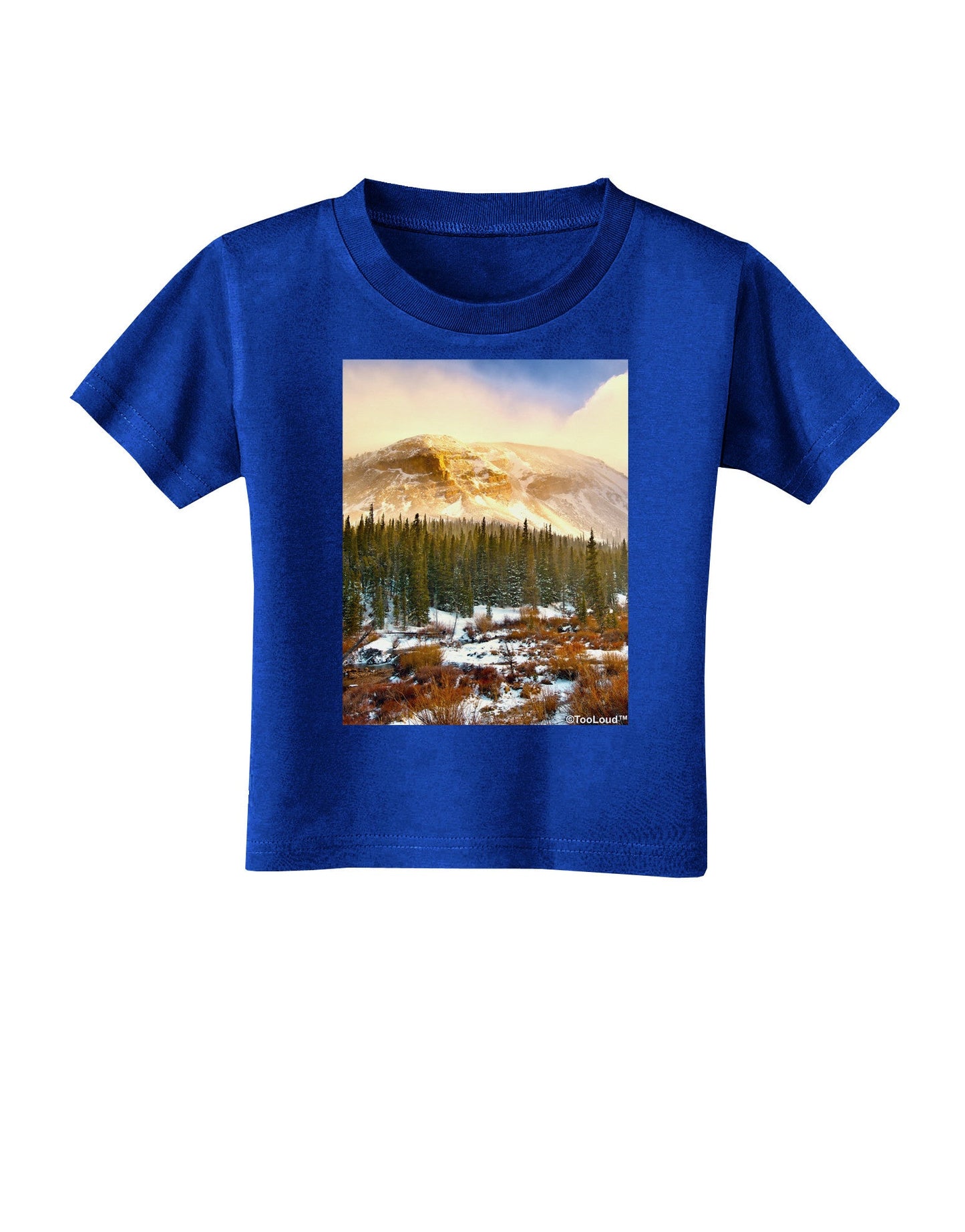 Nature Photography - Mountain Glow Toddler T-Shirt Dark by-Toddler T-Shirt-TooLoud-Royal-Blue-2T-Davson Sales