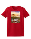 Nature Photography - Mountain Glow Womens Dark T-Shirt-TooLoud-Red-X-Small-Davson Sales