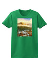 Nature Photography - Mountain Glow Womens Dark T-Shirt-TooLoud-Kelly-Green-X-Small-Davson Sales