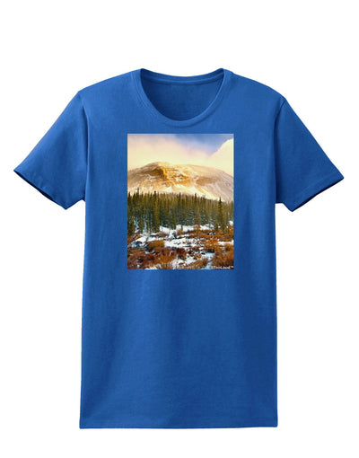 Nature Photography - Mountain Glow Womens Dark T-Shirt-TooLoud-Royal-Blue-X-Small-Davson Sales