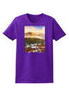 Nature Photography - Mountain Glow Womens Dark T-Shirt-TooLoud-Purple-X-Small-Davson Sales