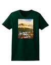 Nature Photography - Mountain Glow Womens Dark T-Shirt-TooLoud-Forest-Green-Small-Davson Sales