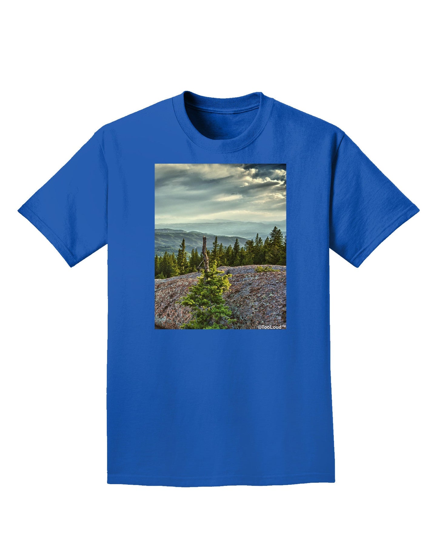 Nature Photography - Pine Kingdom Adult Dark T-Shirt-Mens T-Shirt-TooLoud-Royal-Blue-Small-Davson Sales