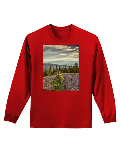 Nature Photography - Pine Kingdom Adult Long Sleeve Dark T-Shirt-TooLoud-Red-Small-Davson Sales