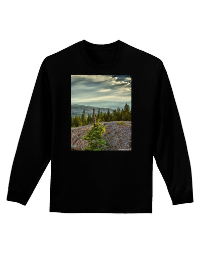 Nature Photography - Pine Kingdom Adult Long Sleeve Dark T-Shirt-TooLoud-Black-Small-Davson Sales