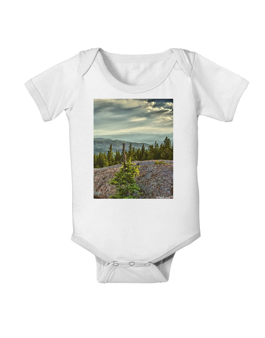 Nature Photography - Pine Kingdom Baby Romper Bodysuit by-Baby Romper-TooLoud-White-06-Months-Davson Sales
