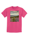 Nature Photography - Pine Kingdom Childrens Dark T-Shirt-Childrens T-Shirt-TooLoud-Sangria-X-Small-Davson Sales