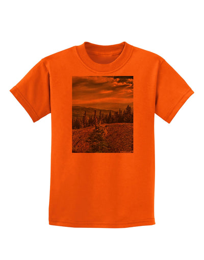 Nature Photography - Pine Kingdom Childrens T-Shirt-Childrens T-Shirt-TooLoud-Orange-X-Small-Davson Sales