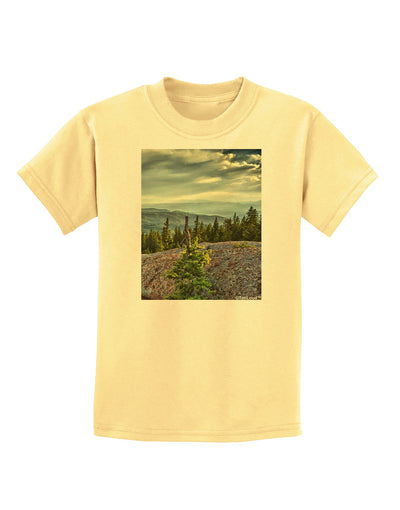 Nature Photography - Pine Kingdom Childrens T-Shirt-Childrens T-Shirt-TooLoud-Daffodil-Yellow-X-Small-Davson Sales