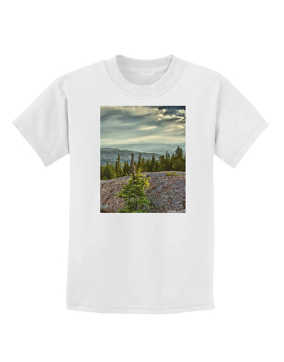 Nature Photography - Pine Kingdom Childrens T-Shirt-Childrens T-Shirt-TooLoud-White-X-Small-Davson Sales