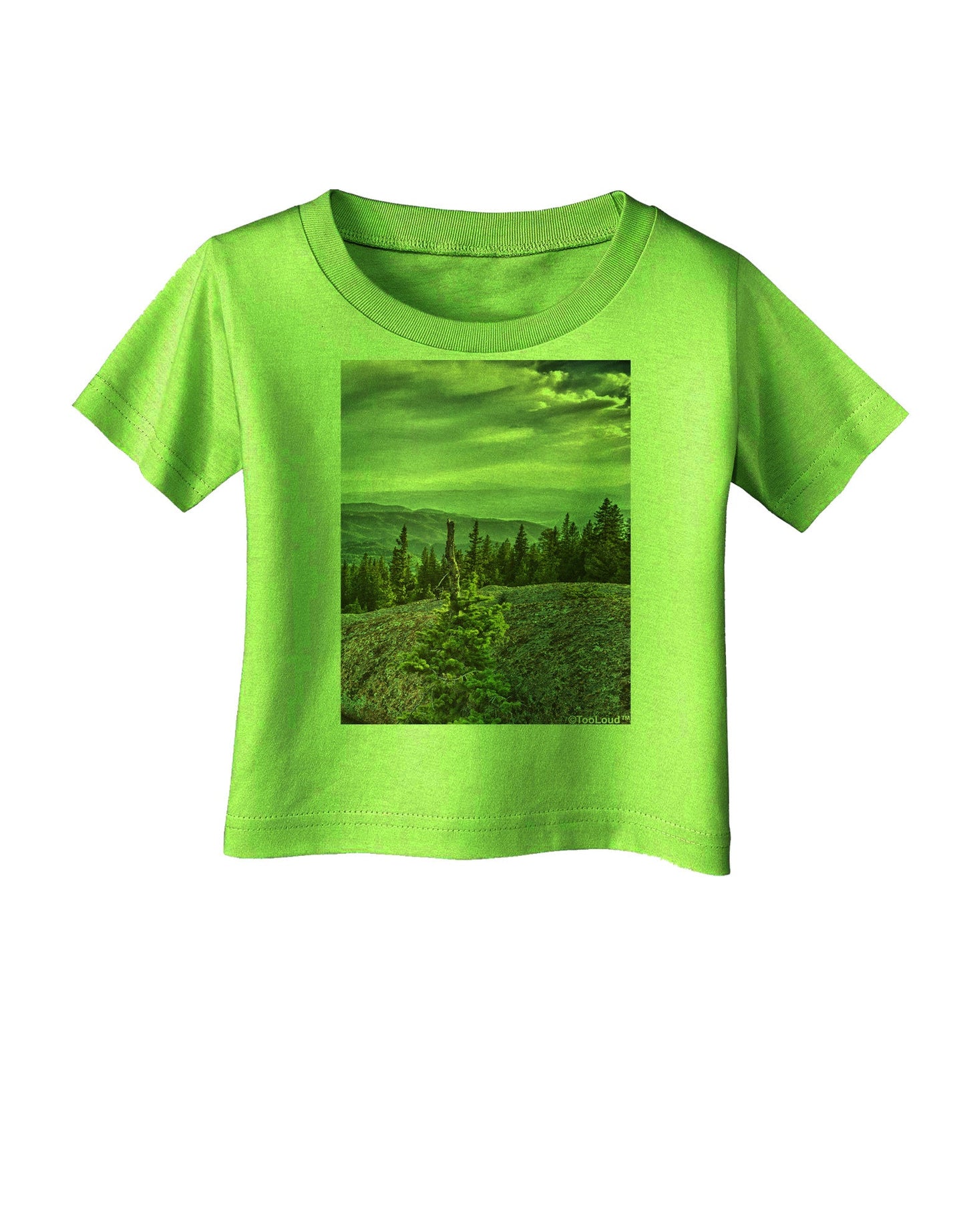 Nature Photography - Pine Kingdom Infant T-Shirt-Infant T-Shirt-TooLoud-Lime-Green-06-Months-Davson Sales