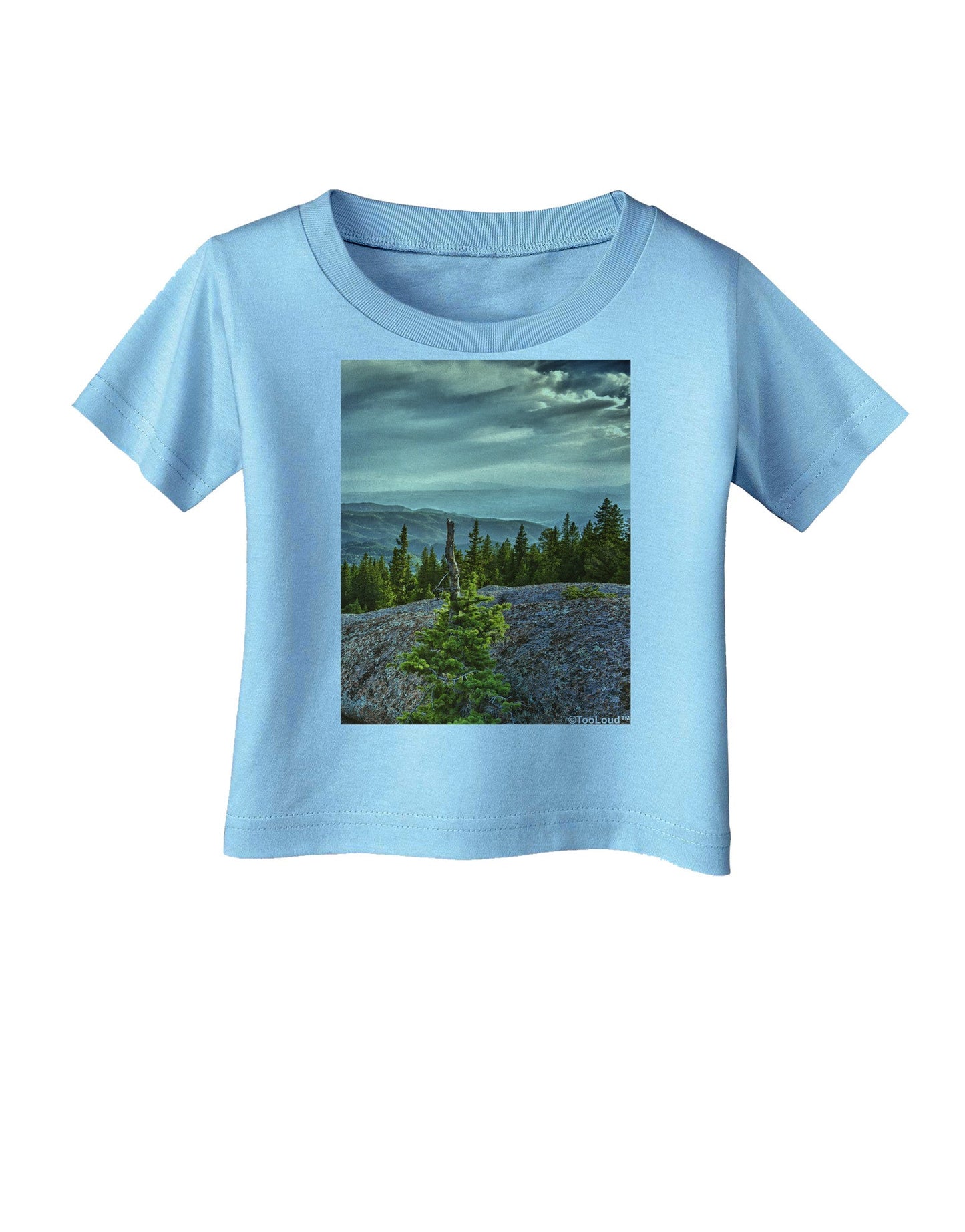 Nature Photography - Pine Kingdom Infant T-Shirt-Infant T-Shirt-TooLoud-Aquatic-Blue-06-Months-Davson Sales