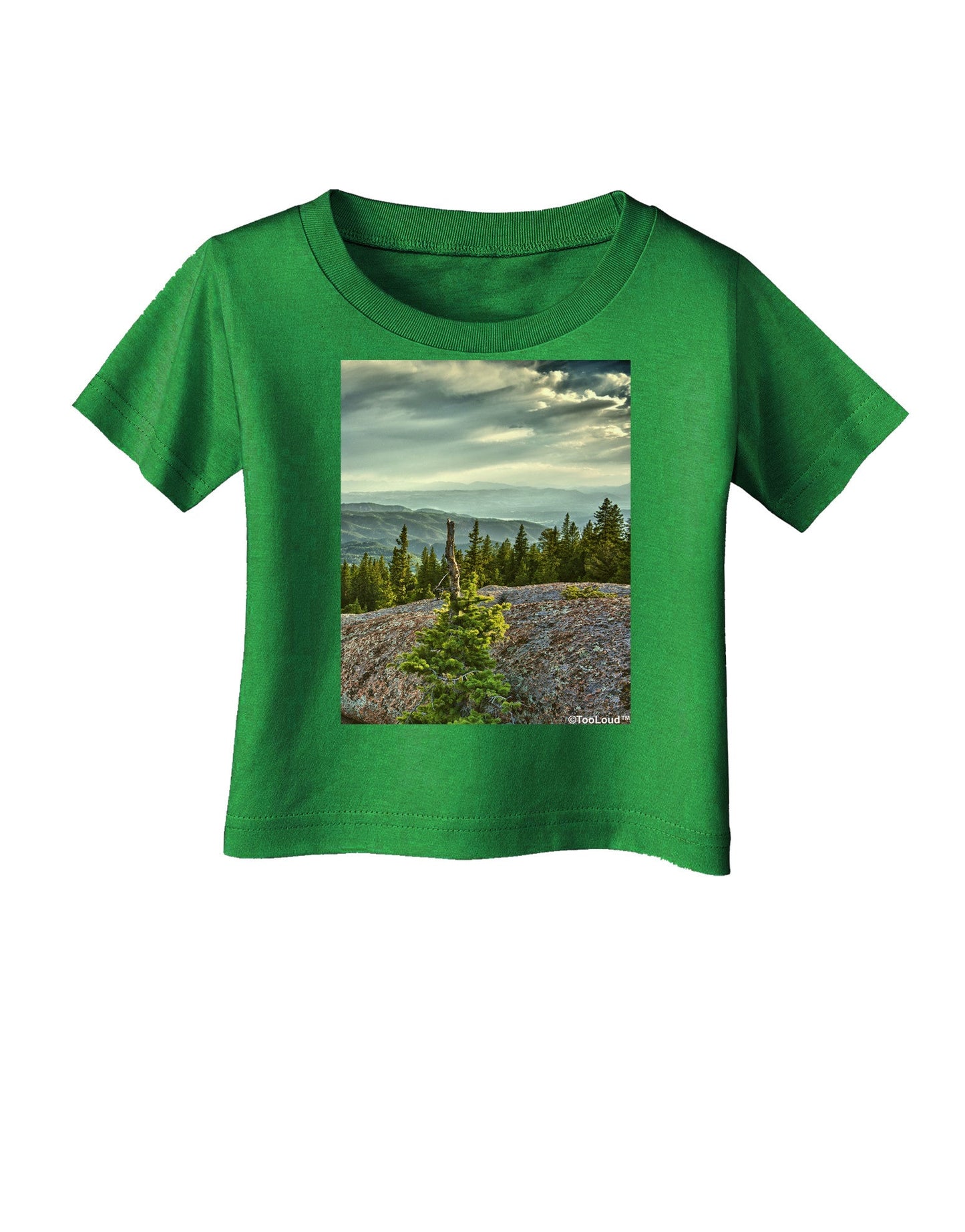 Nature Photography - Pine Kingdom Infant T-Shirt Dark by-Infant T-Shirt-TooLoud-Clover-Green-06-Months-Davson Sales