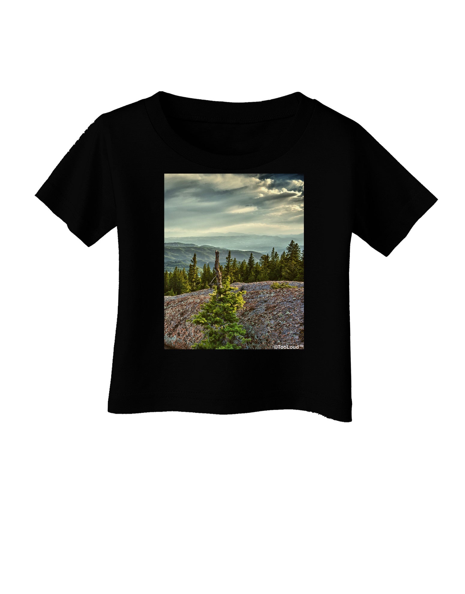 Nature Photography - Pine Kingdom Infant T-Shirt Dark by-Infant T-Shirt-TooLoud-Black-06-Months-Davson Sales