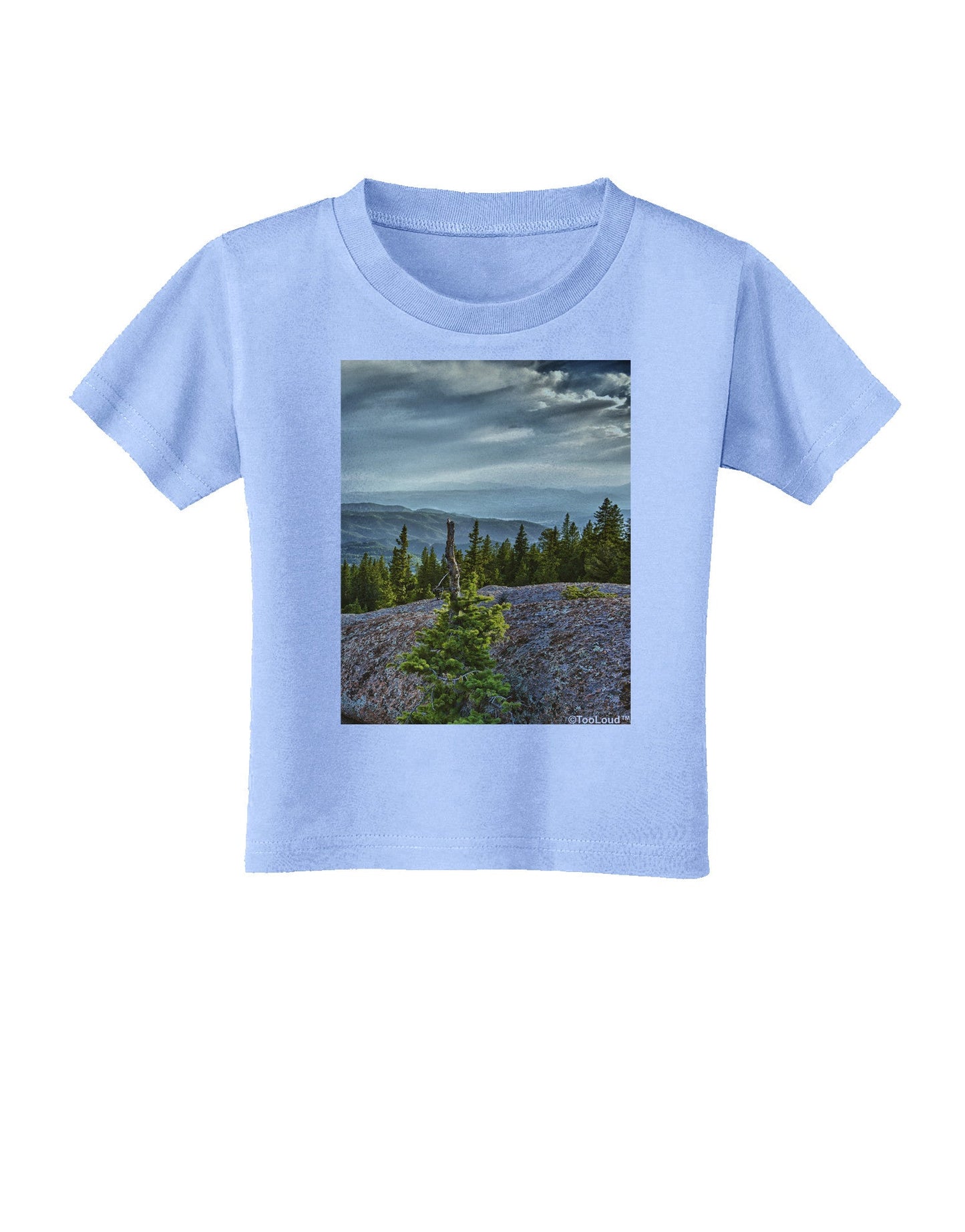 Nature Photography - Pine Kingdom Toddler T-Shirt-Toddler T-Shirt-TooLoud-Aquatic-Blue-2T-Davson Sales