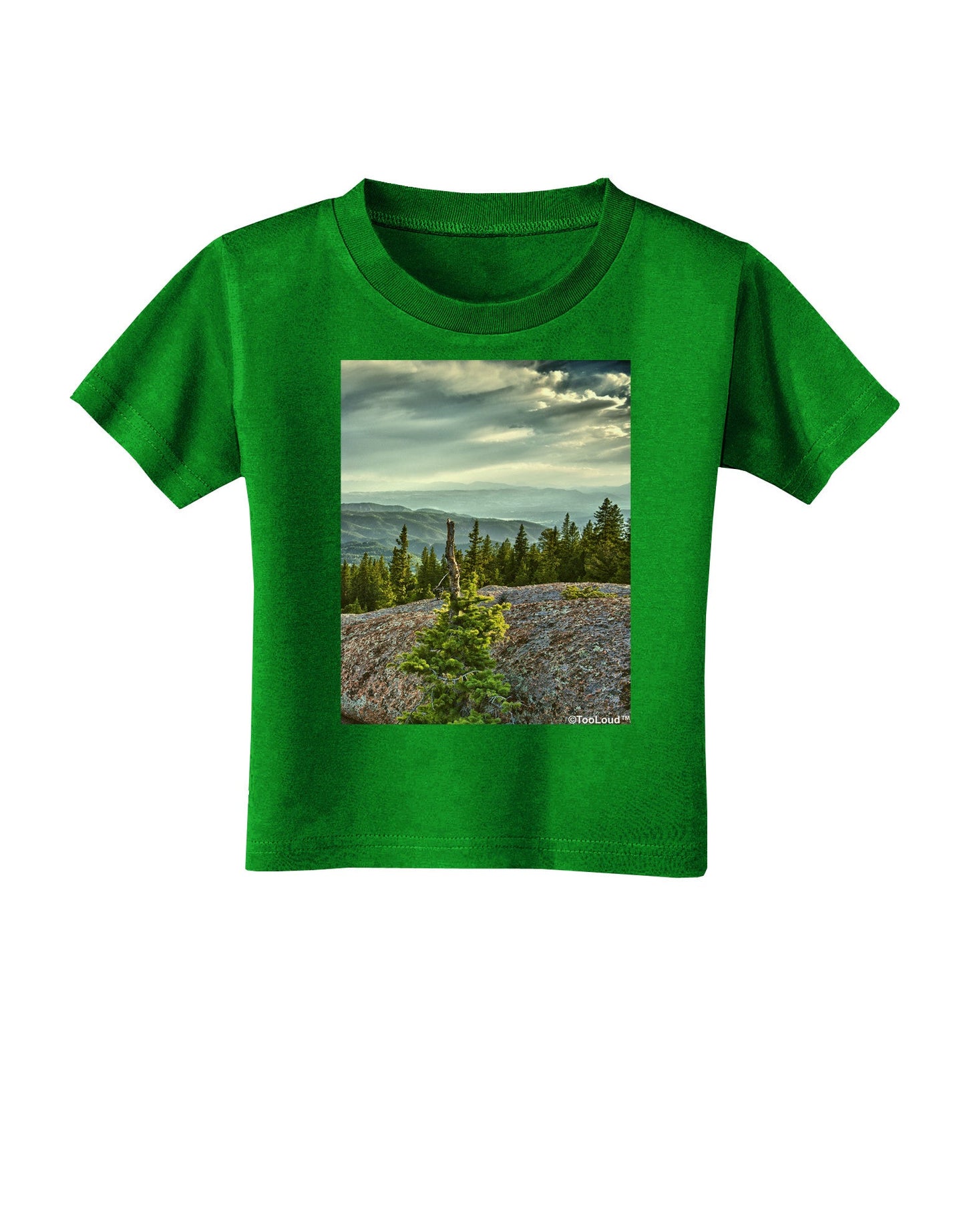 Nature Photography - Pine Kingdom Toddler T-Shirt Dark by-Toddler T-Shirt-TooLoud-Clover-Green-2T-Davson Sales