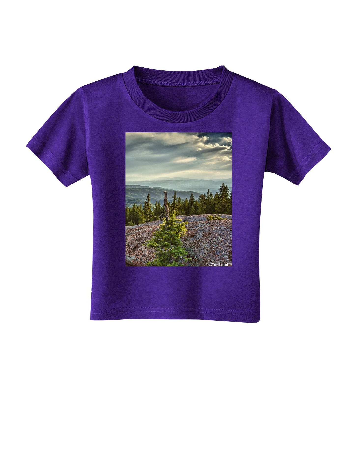 Nature Photography - Pine Kingdom Toddler T-Shirt Dark by-Toddler T-Shirt-TooLoud-Purple-2T-Davson Sales