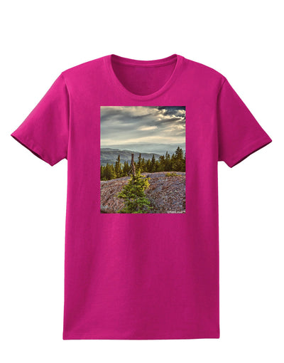 Nature Photography - Pine Kingdom Womens Dark T-Shirt-TooLoud-Hot-Pink-Small-Davson Sales