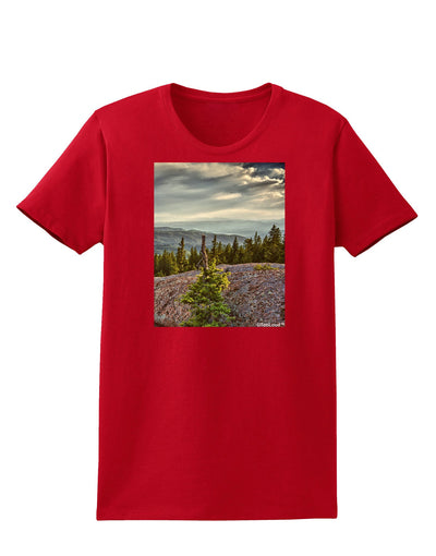 Nature Photography - Pine Kingdom Womens Dark T-Shirt-TooLoud-Red-X-Small-Davson Sales