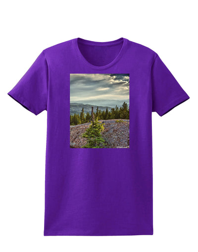 Nature Photography - Pine Kingdom Womens Dark T-Shirt-TooLoud-Purple-X-Small-Davson Sales