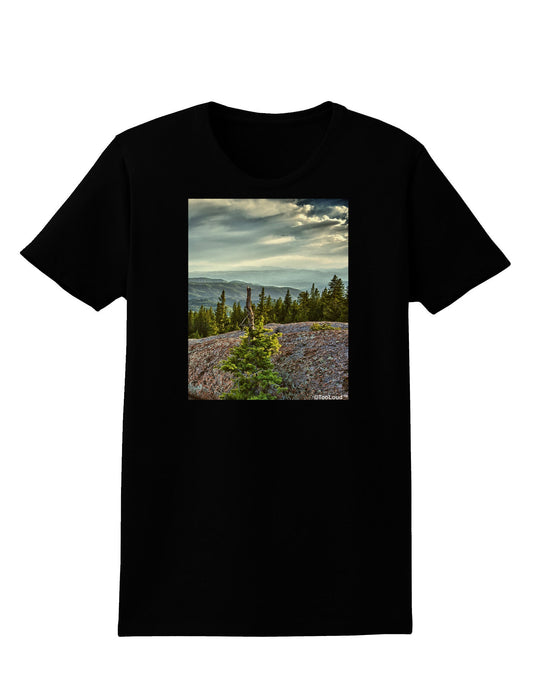 Nature Photography - Pine Kingdom Womens Dark T-Shirt-TooLoud-Black-X-Small-Davson Sales
