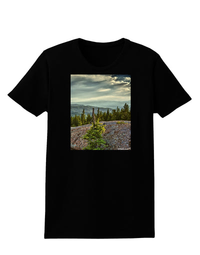 Nature Photography - Pine Kingdom Womens Dark T-Shirt-TooLoud-Black-X-Small-Davson Sales