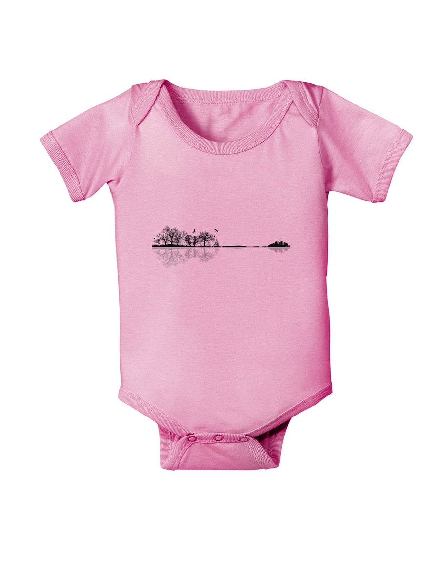Nature's Harmony Guitar Baby Romper Bodysuit by TooLoud-Clothing-TooLoud-White-06-Months-Davson Sales
