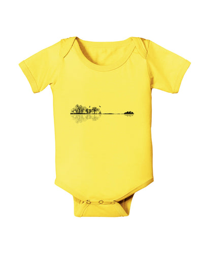 Nature's Harmony Guitar Baby Romper Bodysuit by TooLoud-Clothing-TooLoud-Yellow-06-Months-Davson Sales