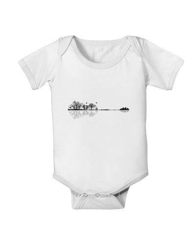 Nature's Harmony Guitar Baby Romper Bodysuit by TooLoud-Clothing-TooLoud-White-06-Months-Davson Sales