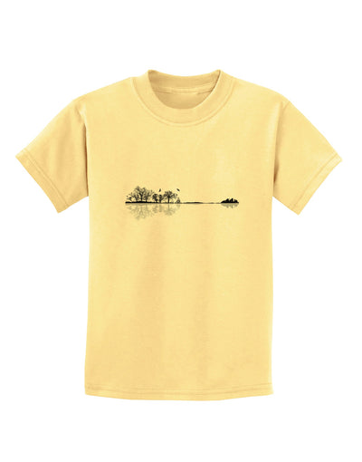 Nature's Harmony Guitar Childrens T-Shirt by TooLoud-Mens T-Shirt-TooLoud-Daffodil-Yellow-X-Small-Davson Sales