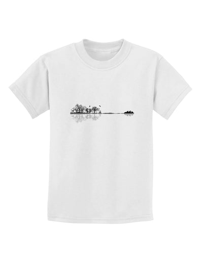 Nature's Harmony Guitar Childrens T-Shirt by TooLoud-Mens T-Shirt-TooLoud-White-X-Small-Davson Sales