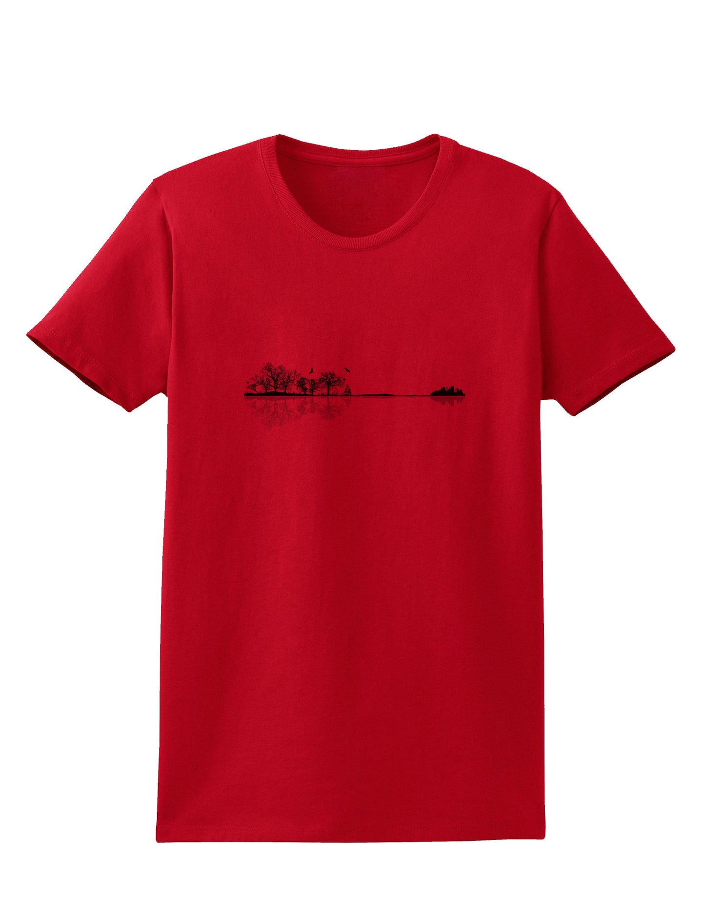Nature's Harmony Guitar Womens T-Shirt by TooLoud-Clothing-TooLoud-Red-X-Small-Davson Sales
