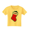 Naughty Coal Cute Christmas Stocking Toddler T-Shirt-Toddler T-Shirt-TooLoud-Yellow-2T-Davson Sales