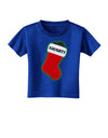 Naughty Coal Cute Christmas Stocking Toddler T-Shirt Dark-Toddler T-Shirt-TooLoud-Royal-Blue-2T-Davson Sales